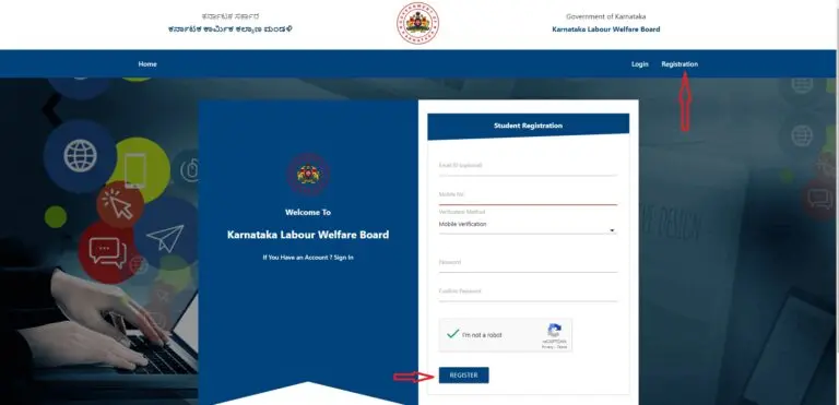 Labour Card Scholarship Apply Online (Step 2)